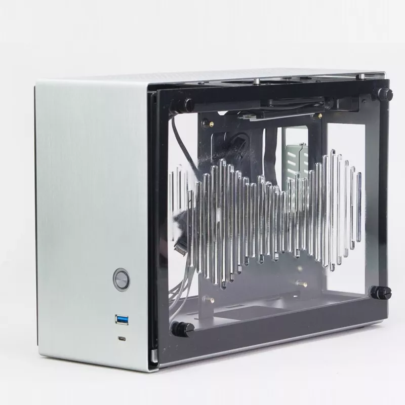 Tietokonekotelo Zalman M2 Mini-Silver Mini-Tower hopea