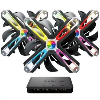Zalman ZM-SF120A3 -tietokoneen jäähdytysjärjestelmä tietokonekotelon tuuletin 12 cm musta