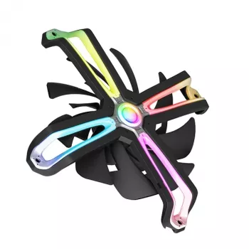 Zalman ZM-SF140 -tietokoneen jäähdytysjärjestelmä tietokonekotelon tuuletin 14 cm musta 1 kpl
