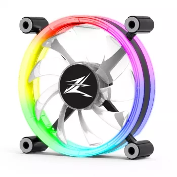 Zalman ZM-LF120 -tietokoneen jäähdytysjärjestelmä tietokonekotelon tuuletin 12 cm musta, valkoinen