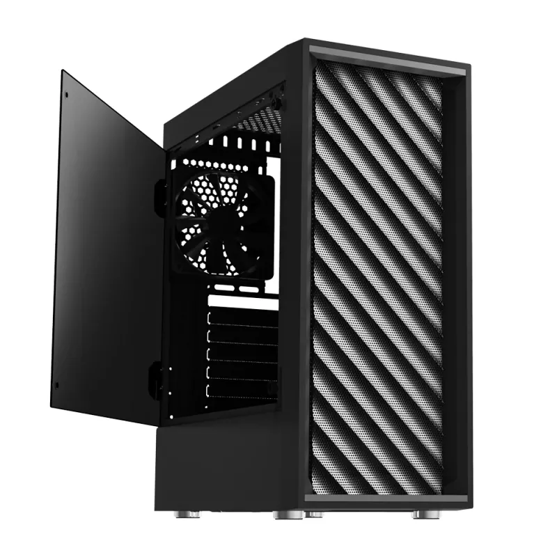 Zalman T7 -tietokonekotelo Midi Tower musta