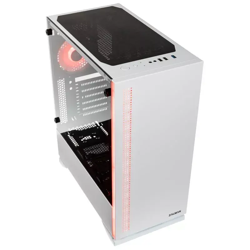 Zalman S5 WHITE -tietokonekotelo Midi Tower