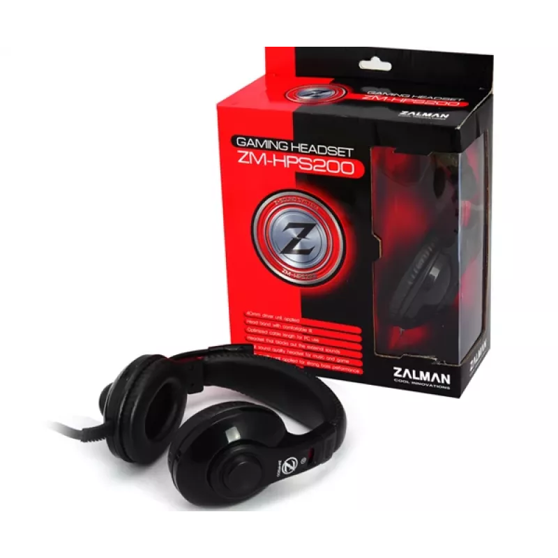 Zalman ZM-HPS200 kuuloke-/headset-kaapelillinen panta gaming musta