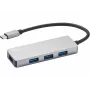 USB-keskitin Sandberg USB-C-keskitin 1xUSB3.0+3x2.0 SAVER