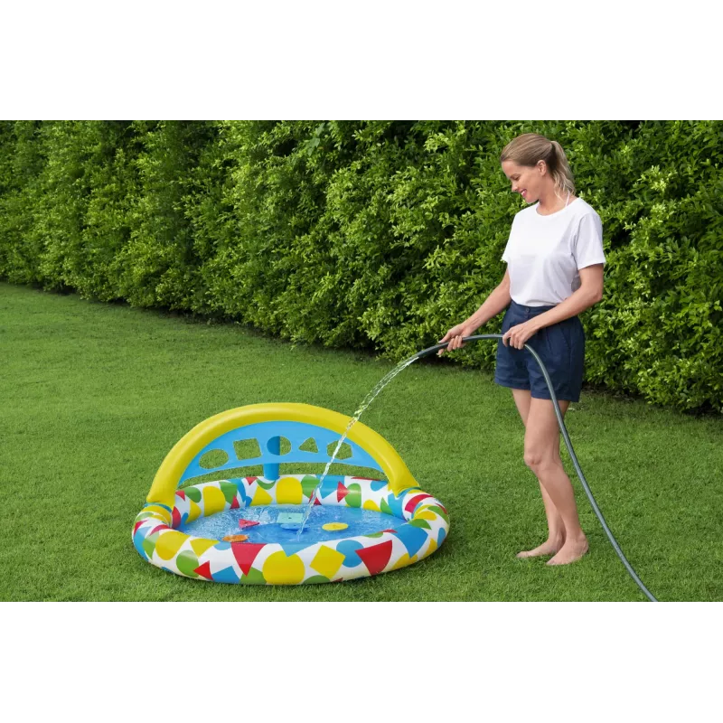 Bestway 52378 Splash & Learn lasten uima-allas katoksella, 45 l, 117 x 120 x 117 cm