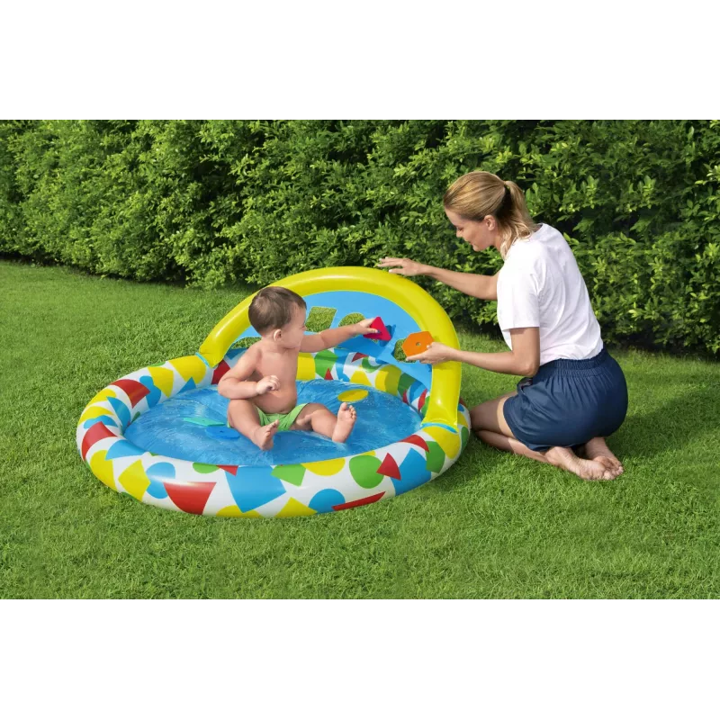 Bestway 52378 Splash & Learn lasten uima-allas katoksella, 45 l, 117 x 120 x 117 cm