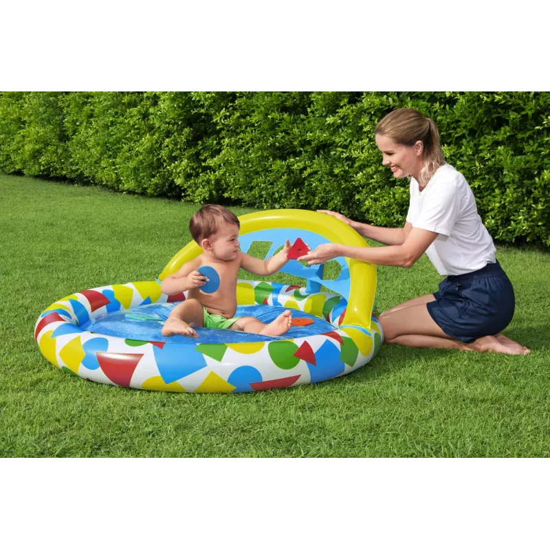 Bestway 52378 Splash & Learn lasten uima-allas katoksella, 45 l, 117 x 120 x 117 cm