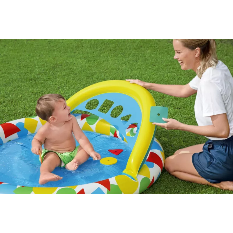 Bestway 52378 Splash & Learn lasten uima-allas katoksella, 45 l, 117 x 120 x 117 cm