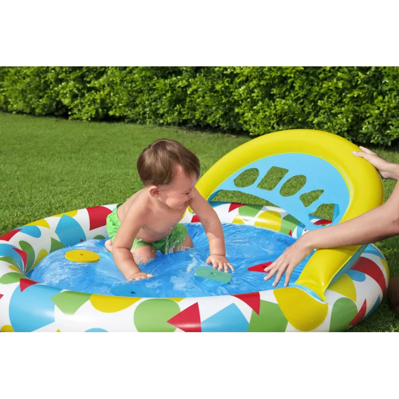 Bestway 52378 Splash & Learn lasten uima-allas katoksella, 45 l, 117 x 120 x 117 cm