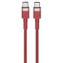 USB-C–USB-C-kaapeli Orsen S53, 1 m, 3 A, punainen