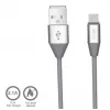 Micro-USB-datakaapeli Orsen S32 2.1A 1,2 m harmaa