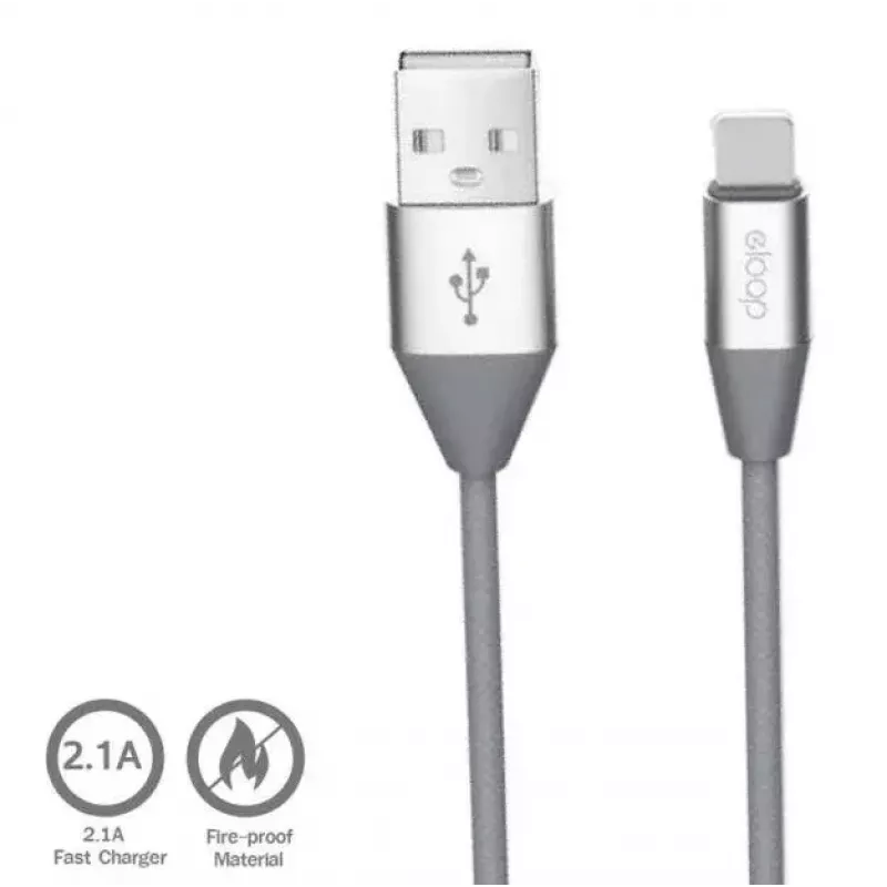 Micro-USB-datakaapeli Orsen S32 2.1A 1,2 m harmaa