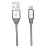 Micro-USB-datakaapeli Orsen S32 2.1A 1,2 m harmaa