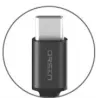 USB-A–USB-C-kaapeli Orsen S9C 1 m, 2,1 A, musta