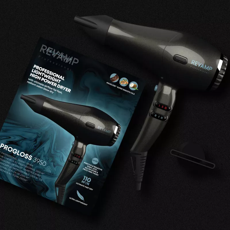 Revamp Progloss 3950 hiustenkuivaaja 2300 W musta