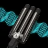 Revamp Progloss Deep Beach Waver teksturointirauta lämmin musta 3 m