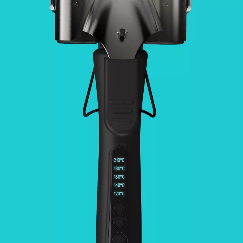 Revamp Progloss Deep Beach Waver teksturointirauta lämmin musta 3 m