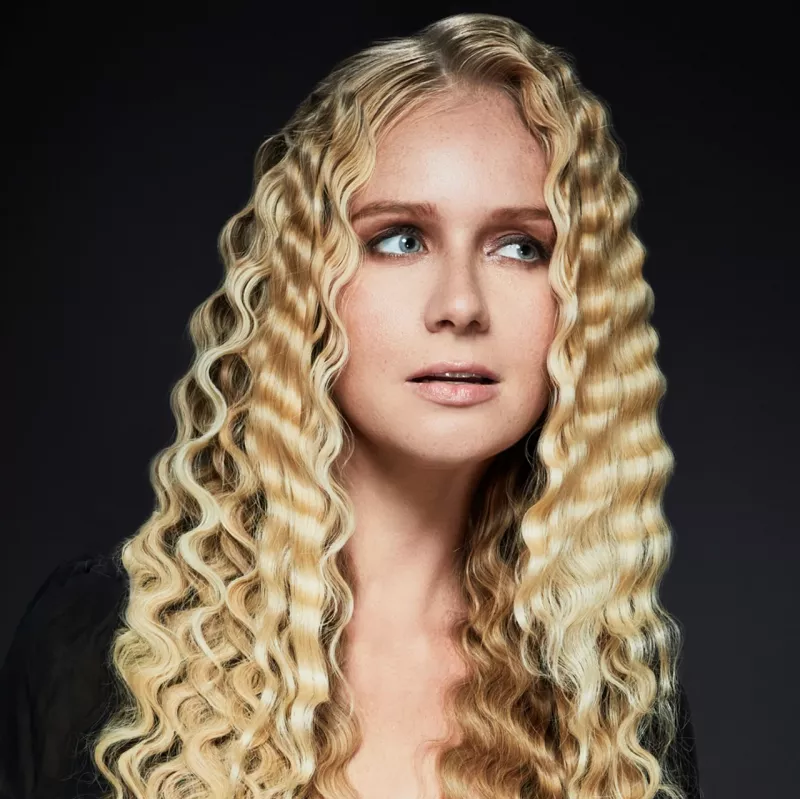 Revamp Progloss Deep Beach Waver teksturointirauta lämmin musta 3 m