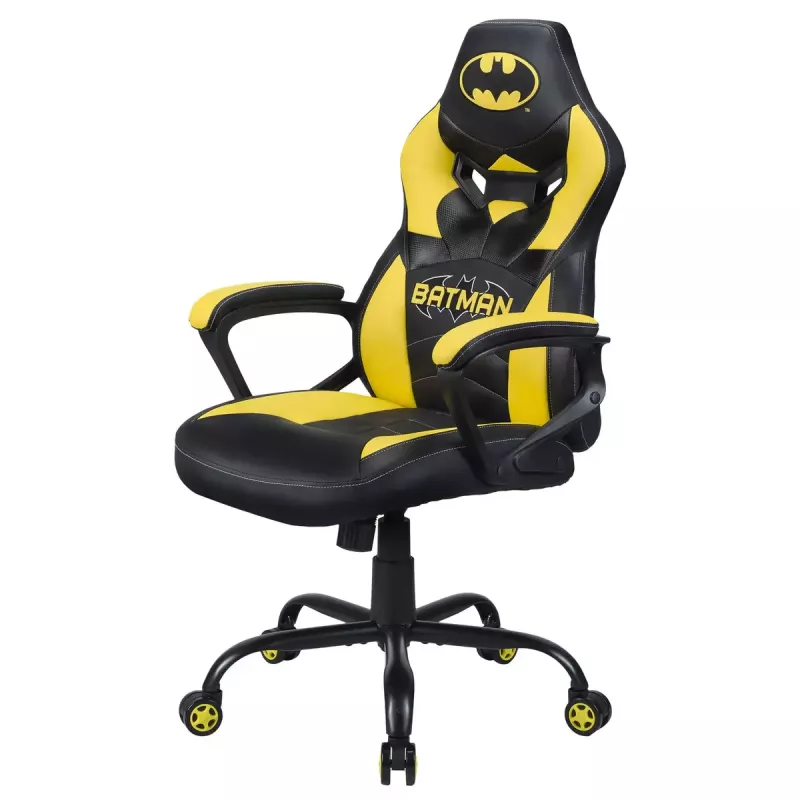 PC-pelituoli Subsonic Batman Junior pehmustettu istuin musta keltainen