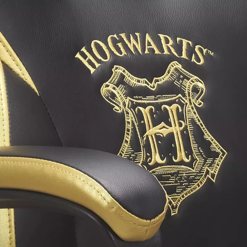 PC-pelituoli Subsonic Junior Hogwarts pehmustettu istuin musta keltainen