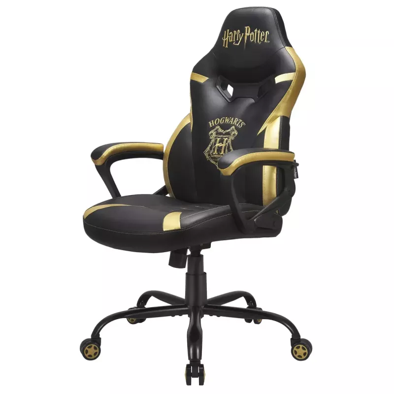 PC-pelituoli Subsonic Junior Hogwarts pehmustettu istuin musta keltainen