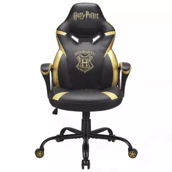 PC-pelituoli Subsonic Junior Hogwarts pehmustettu istuin musta keltainen