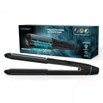 Revamp Progloss Hydro Shield X Shine -suoristusrauta lämmin musta 3 m