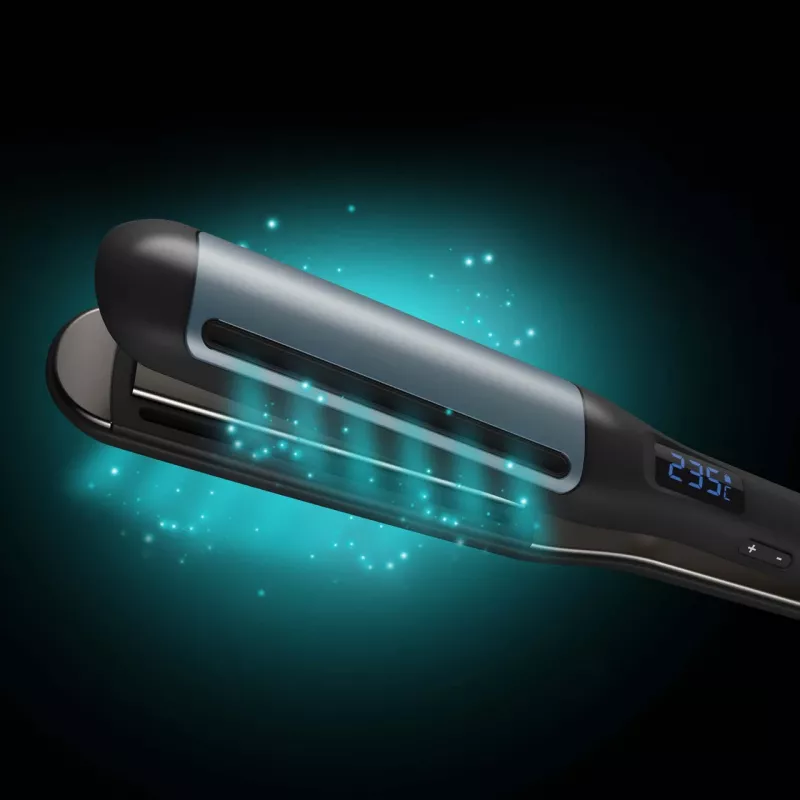 Revamp Progloss Hydro Shield X Shine -suoristusrauta lämmin musta 3 m