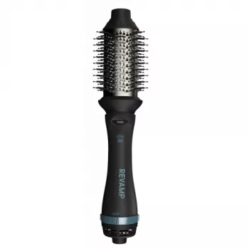 Revamp Progloss Volume & Style Hot Brush Style -kuumailmaharja lämmin musta 1000 W 3 m