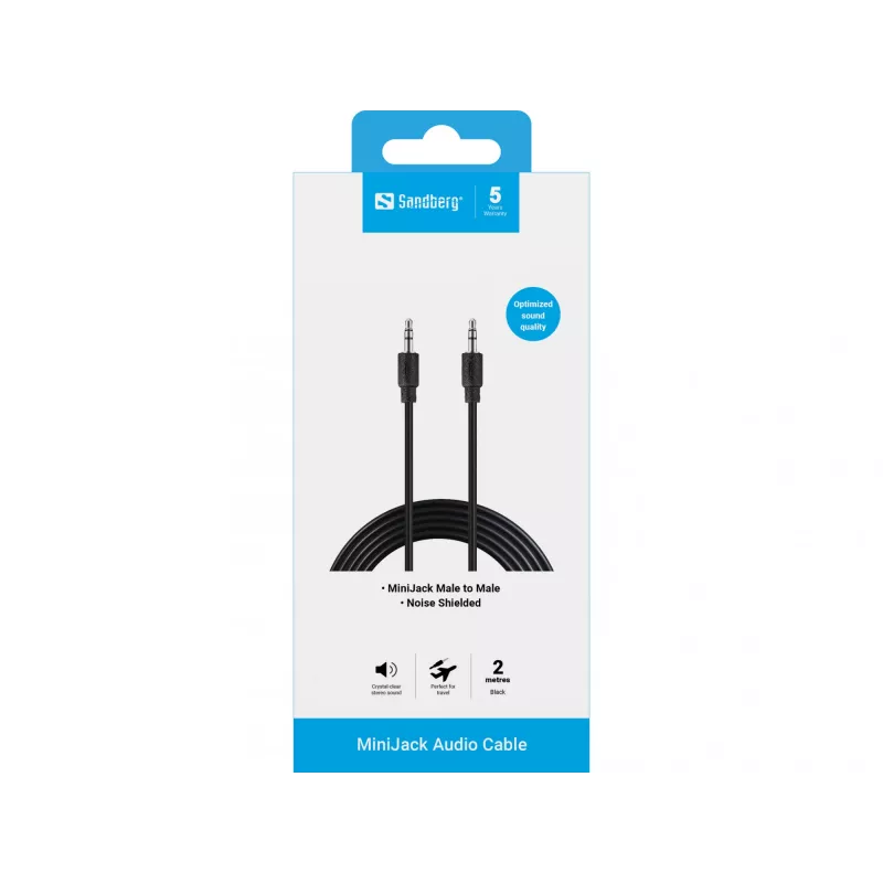 MiniJack-kaapeli M-M Sandberg 501-24 2m