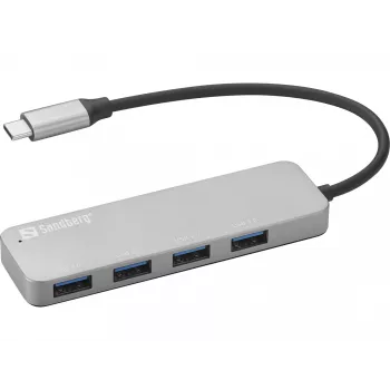 USB-keskitin Sandberg USB-C to 4 x USB 3.0 Hub SAVER