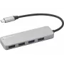 USB-keskitin Sandberg USB-C to 4 x USB 3.0 Hub SAVER