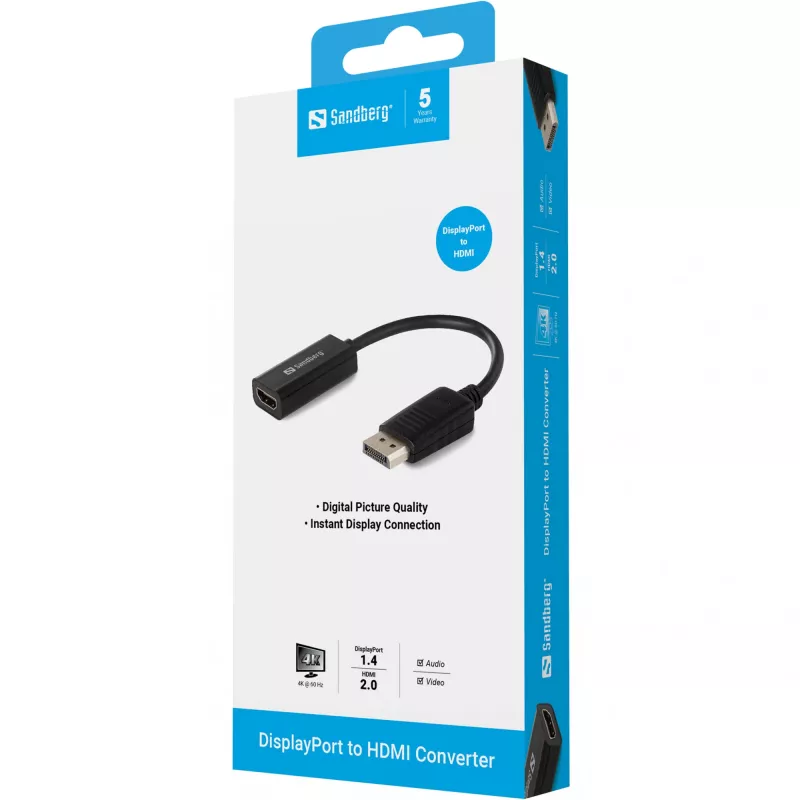 Sandberg DisplayPort–HDMI-adapteri