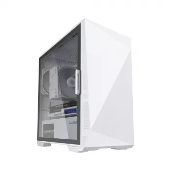 Zalman Z1 Iceberg White - mATX Mid Tower -tietokonekotelo / 2x 120 mm tuuletinta esiasennettu, Mini Tower