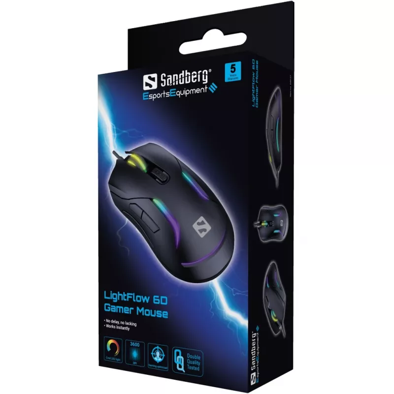 Sandberg LightFlow 6D -hiiri USB Type-A