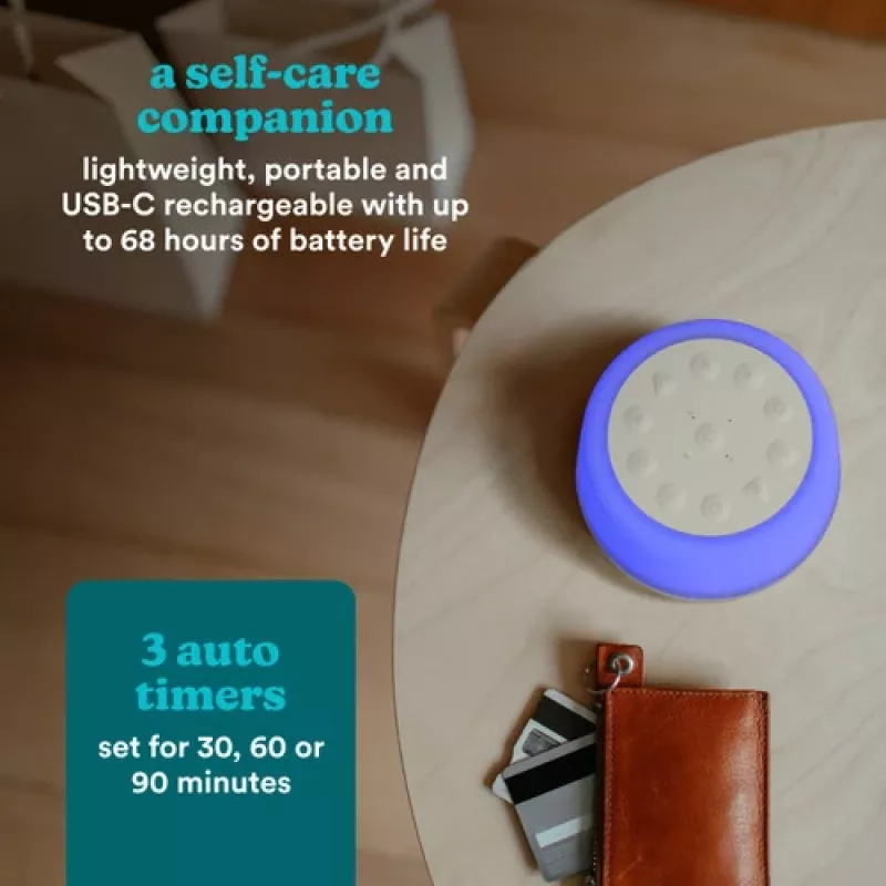 HoMedics SS-2700WH SoundSleep Aura äänilaite ja kaiutin, Bluetooth 5.3, USB-C-ladattava, yövalo