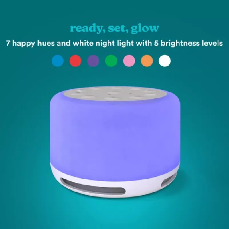 HoMedics SS-2700WH SoundSleep Aura äänilaite ja kaiutin, Bluetooth 5.3, USB-C-ladattava, yövalo