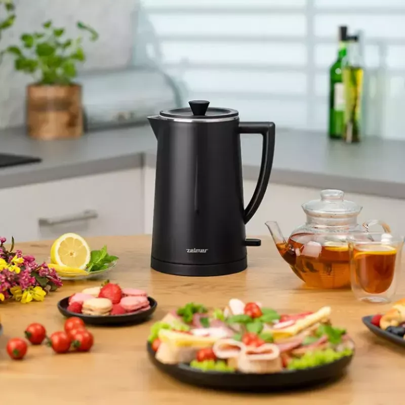 Sähköinen vedenkeitin Zelmer 1,7 L 1500 W musta