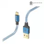Hama Reflective USB-kaapeli USB 2.0 1,5 m USB A Micro-USB B sininen