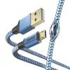 Hama Reflective USB-kaapeli USB 2.0 1,5 m USB A Micro-USB B sininen