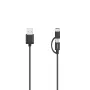 Hama 00200616 USB-kaapeli USB 2.0 0,75 m USB A USB C/Micro-USB A musta