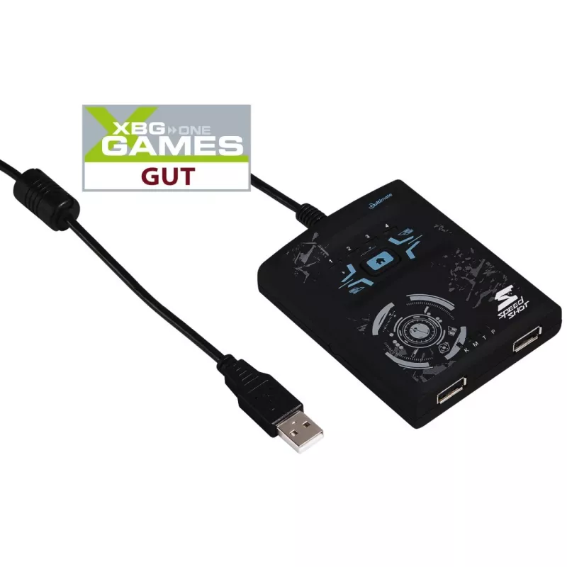 Hama Speedshot Ultimate hiiri-/näppäimistömuunnin PS4/PS3/Xbox One/Xbox 360 -konsoleille