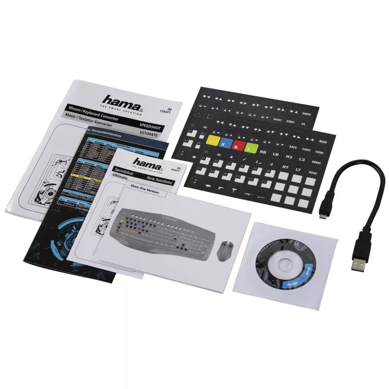 Hama Speedshot Ultimate hiiri-/näppäimistömuunnin PS4/PS3/Xbox One/Xbox 360 -konsoleille
