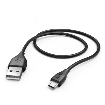 Hama 1,4 m, USB2.0-A/USB2.0 Micro-B USB-kaapeli USB A Micro-USB B musta