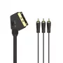 Hama 00205156 SCART-kaapeli 1,5 m 3 x RCA musta