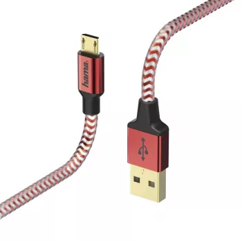Hama 00178288 USB-kaapeli USB 2.0 1,5 m USB A Micro-USB B punainen