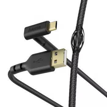 Hama Stand USB-kaapeli USB 2.0 1,5 m USB A - Micro-USB B musta