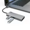 Hama 00200110 USB-C-monitoimisovitin, telakointiasema, 6 porttia, USB-C 3.2 Gen 1, HDMI