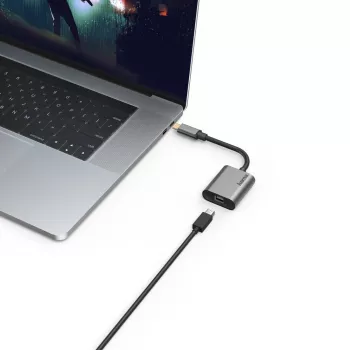 Hama 00200306 USB-näytönohjainadapteri 4096 x 2160 pikseliä harmaa