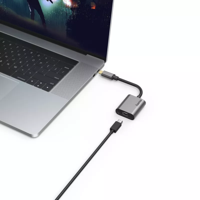 Hama 00200306 USB-näytönohjainadapteri 4096 x 2160 pikseliä harmaa